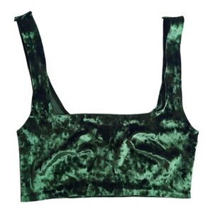Urban Outfitters Green Velvet Bra